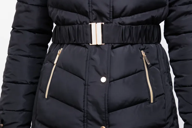 Coldstream Branxton Long Quilted Coat - Black-4